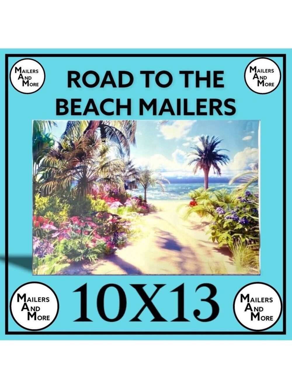 25 10X13 Poly Mailers Road to the Beach, Shipping Envelopes PRICE IS FIRM - Picture 10 of 13